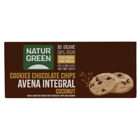 NATURGREEN COOKIES AVENA INTEGRAL COCO 140GR