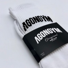 AGONGYM CALCETINES IRON CLUB SOCKS BLANCOS