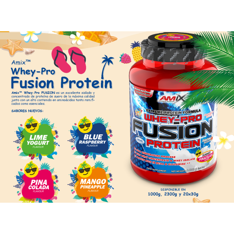 AMIX UNIDOSIS WHEY FUSION 30GR EDICIÓN VERANO