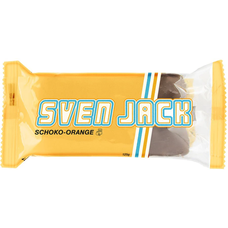 BARRITA DE AVENA FLAP JACK SABOR CHOCOLATE NARANJA SVEN JACK 125GR