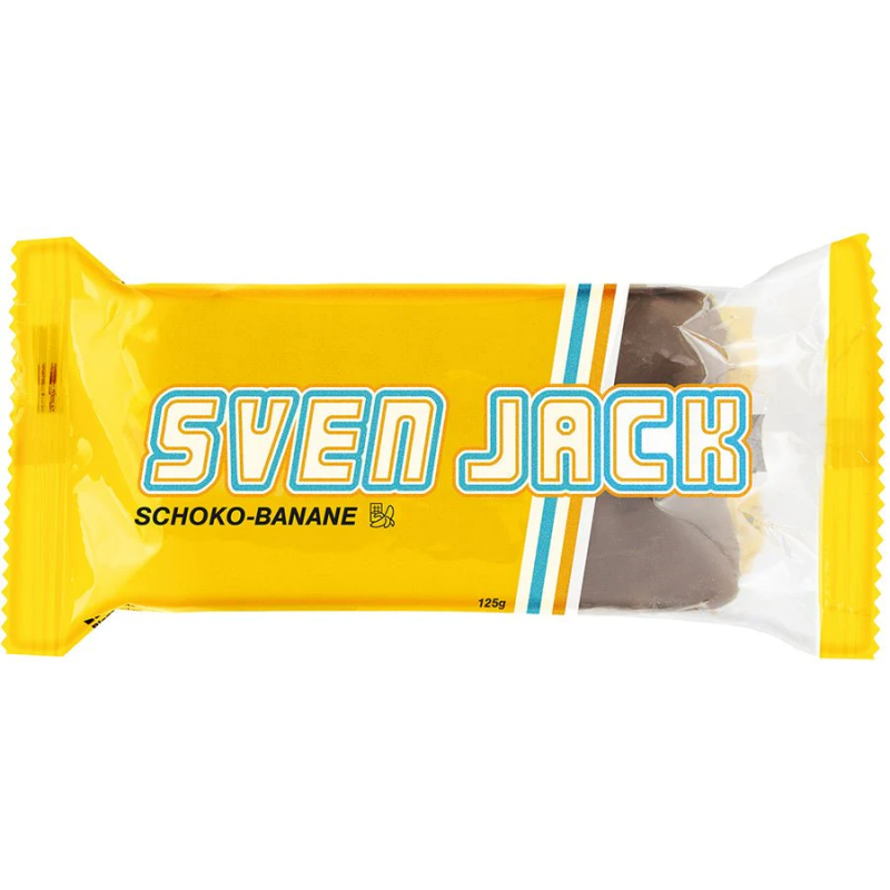 BARRITA DE AVENA FLAP JACK SABOR CHOCOLATE PLÁTANO SVEN JACK 125GR