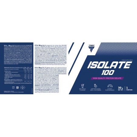 TREC UNIDOSIS ISOLATE 100 PROTEIN 30G