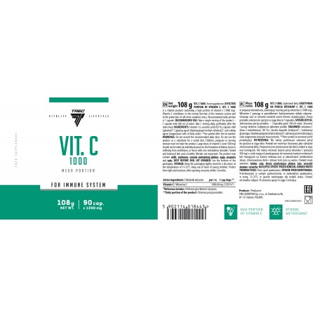 TREC VITAMINA C 1000 ULTRA BIOFLAV 30CAP