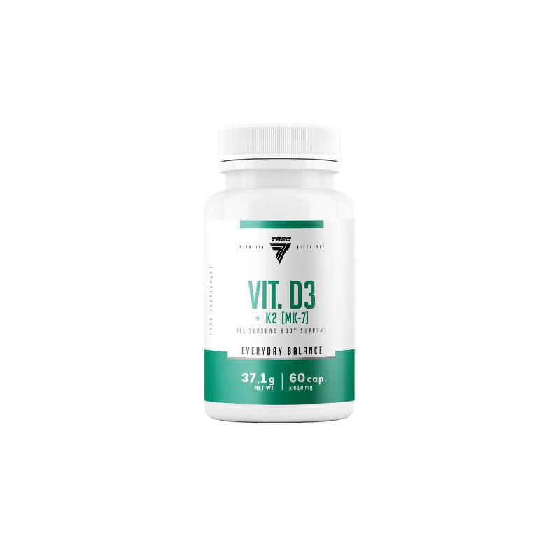 VITAMINA D3 + K2 (MK-7) 60CAP TREC VITAMINA D3 + K2 (MK-7) 60CAP TREC