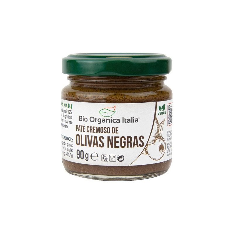 BIO ORGANICA ITALIA PATE OLIVAS NEGRAS 90g