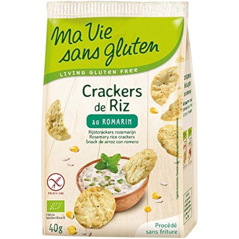 MA VIE SANS GLUTEN CRACKER ARROZ ROMERO 40g