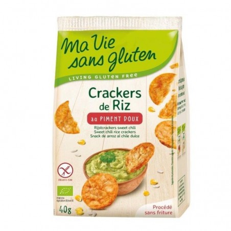 MA VIE SANS GLUTEN CRACKER ARROZ PIMENTON 40g