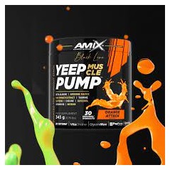 AMIX BLACK YEEP PUMP CAFFEINE 360GR. NARANJA ATTAC