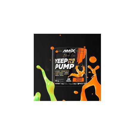 AMIX BLACK YEEP PUMP CAFFEINE 360GR. NARANJA ATTAC