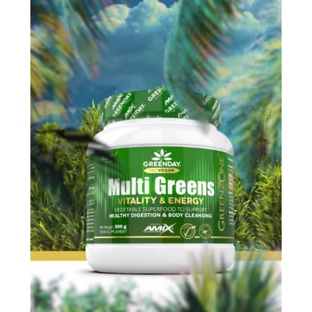 AMIX GREENDAY MULTIGREENS VITALITY ENERG. 300GR