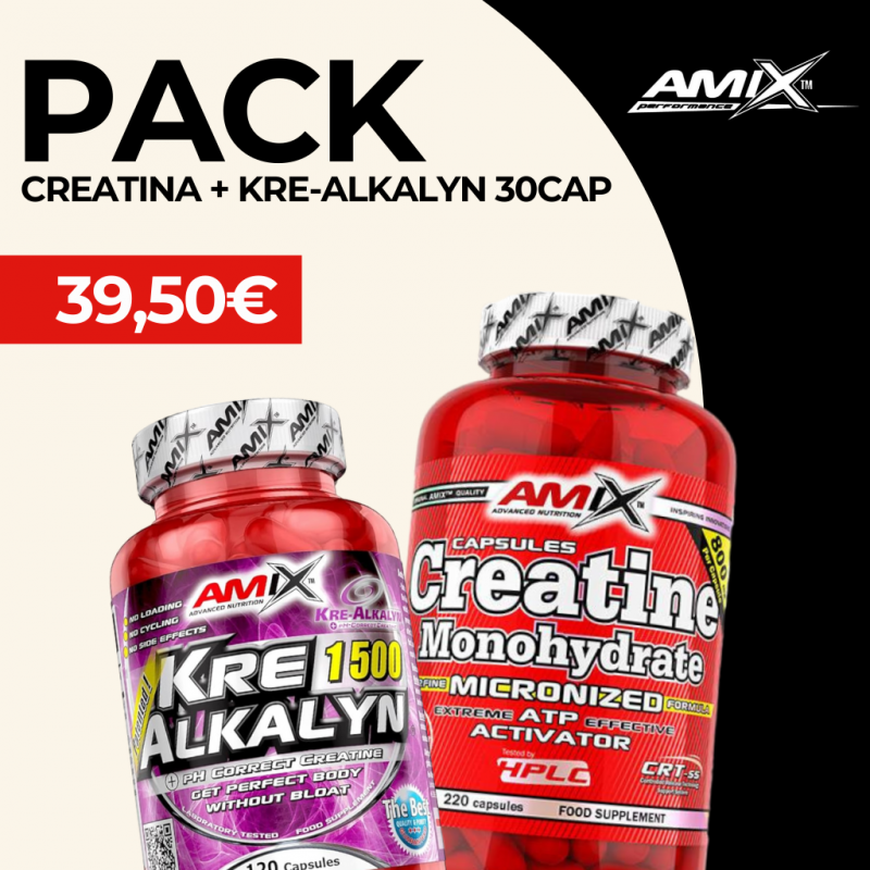 AMIX CREATINA 220CAP + KRE-ALKALYN 30CAP