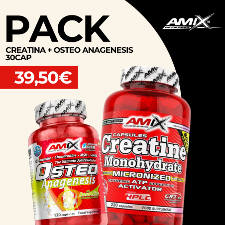 AMIX CREATINA 220CAP + OSTEO ANAGENESIS 30CAP