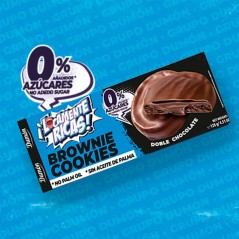 DUMON LOCAMENTE RICAS GALLETA CREMA BROWNIE DOBLE CHOCOLATE 128G