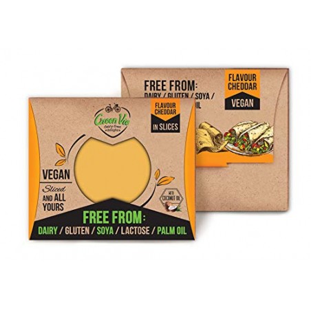 NATURGREEN GREENVIE QUESO CHEDDAR LONCHAS 180g