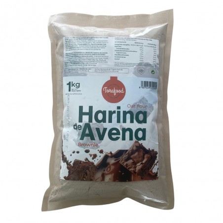 HARINA DE AVENA SABOR BROWNIE DE 1KG TORAFOOD