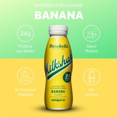 BAREBELLS BEBIDA MILKSHAKE PROTEIN 330ML BANANA