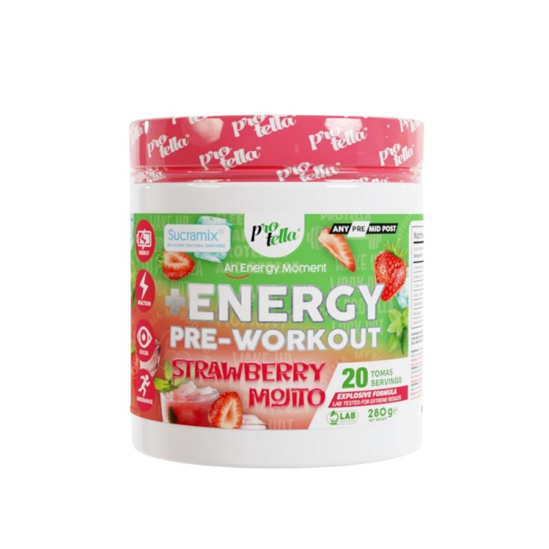 PROTELLA PRE ENTRENO FRESA MOJITO 280G