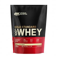 PROTEINA WHEY GOLD STANDARD VAINILLA ICE CREAM 450G OPTIMUM NUTRITION