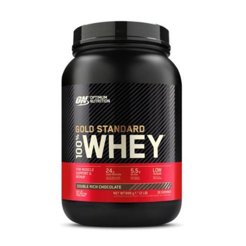 PROTEINA WHEY GOLD STANDARD DOBLE CHOCOLATE 899G OPTIMUM NUTRITION