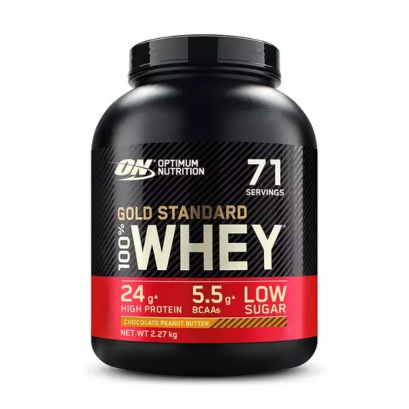 PROTEINA WHEY GOLD STANDARD CHOCOLATE PEANUT 2.27KG OPTIMUM NUTRITION