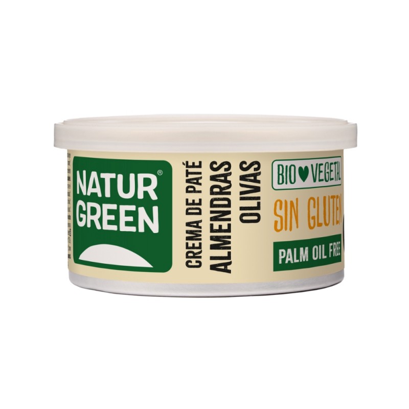 NATURGREEN PATE ALMENDRA OLIVAS 125GR.