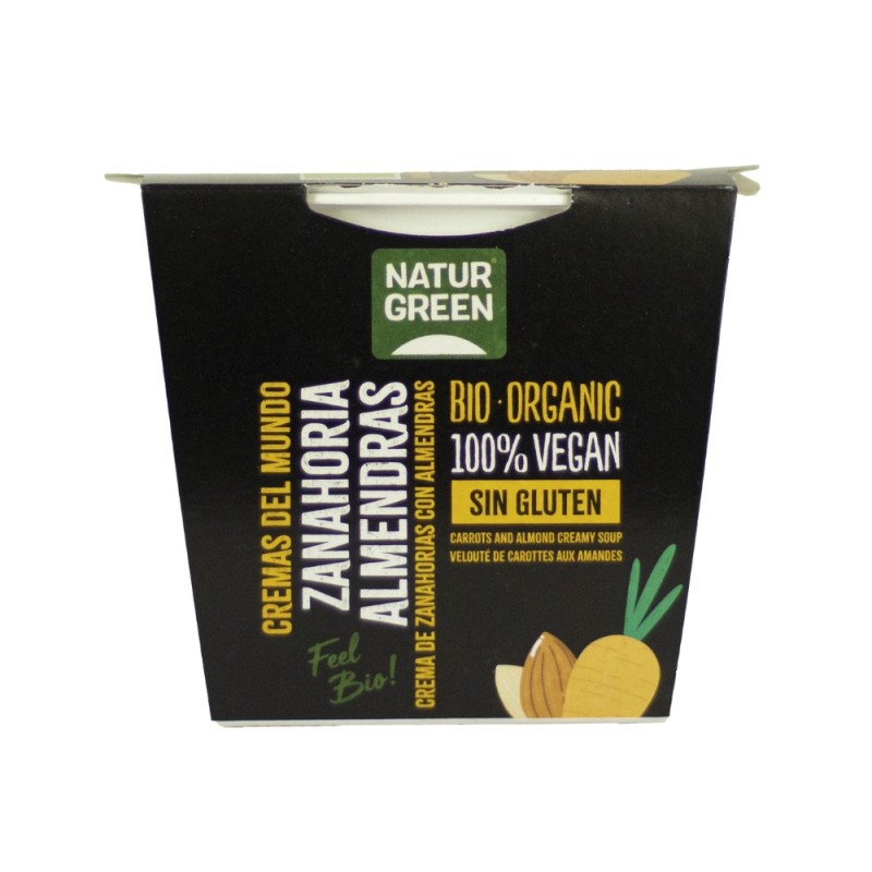 NATURGREEN CREMA ZANAHORIA ALMENDRA 310GR.