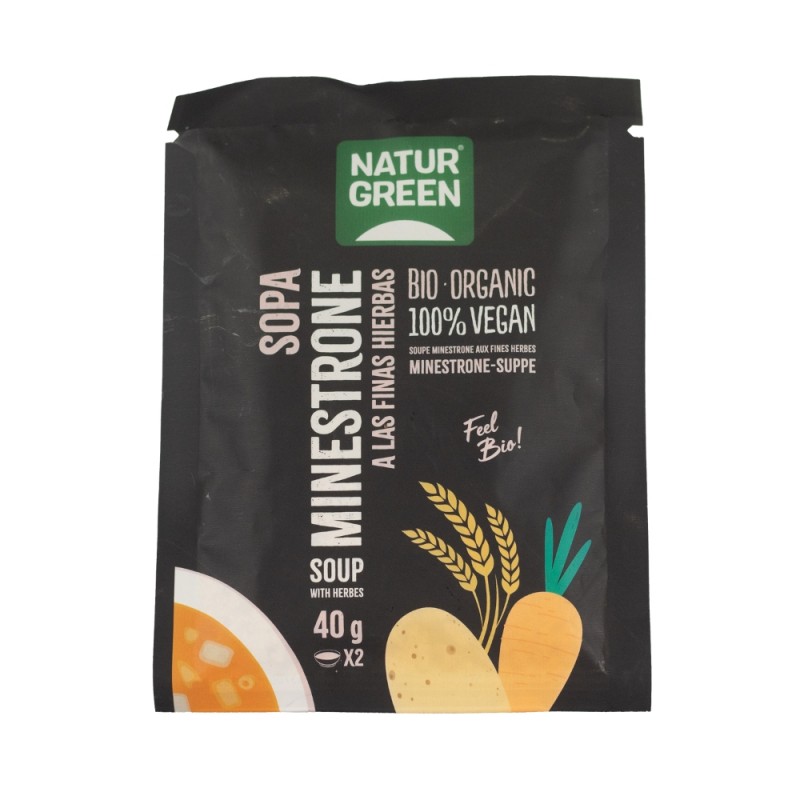 SOPA MINESTRONE FINAS HIERBAS 40GR NATURGREEN