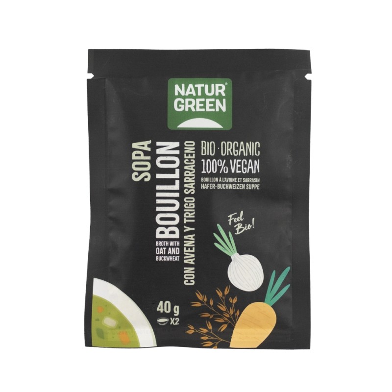 SOPA BOUILLON AVENA TRIGO SARR. 40GR NATURGREEN SOPA BOUILLON AVENA TRIGO SARR. 40GR NATURGREEN