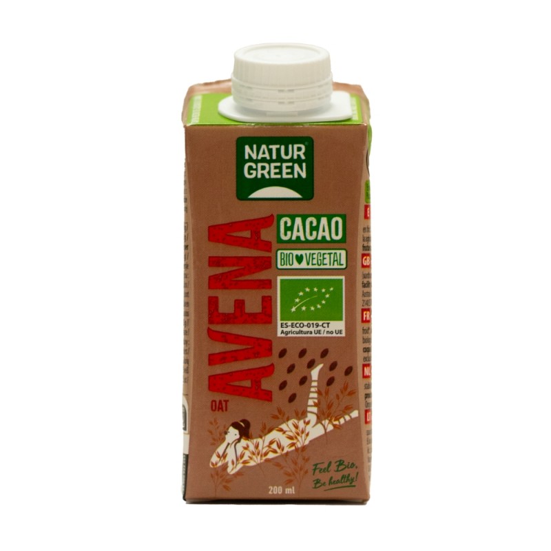 BEBIDA AVENA CACAO 200ML NATURGREEN BEBIDA AVENA CACAO 200ML NATURGREEN