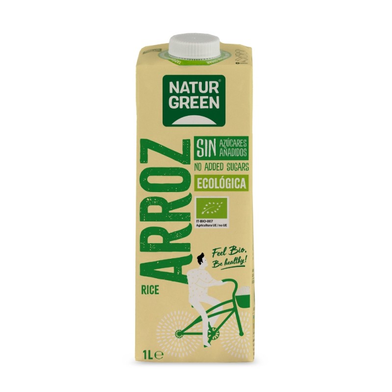 BEBIDA ARROZ CALCIO BIO BRICK 1L NATURGREEN BEBIDA ARROZ CALCIO BIO BRICK 1L NATURGREEN