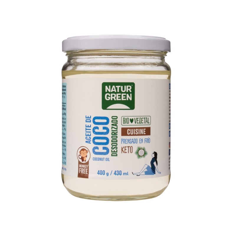 ACEITE COCO CUISINE SUAVE 400GR NATURGREEN