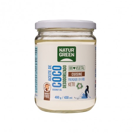 ACEITE COCO CUISINE SUAVE 400GR NATURGREEN