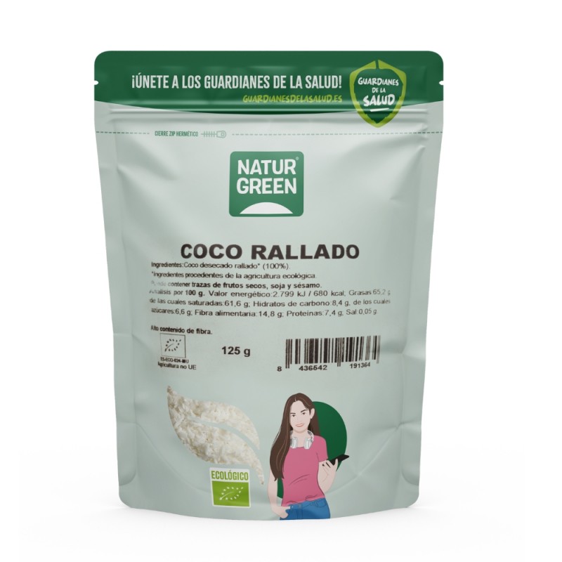 NATURGREEN COCO RALLADO BIO. 125GR.