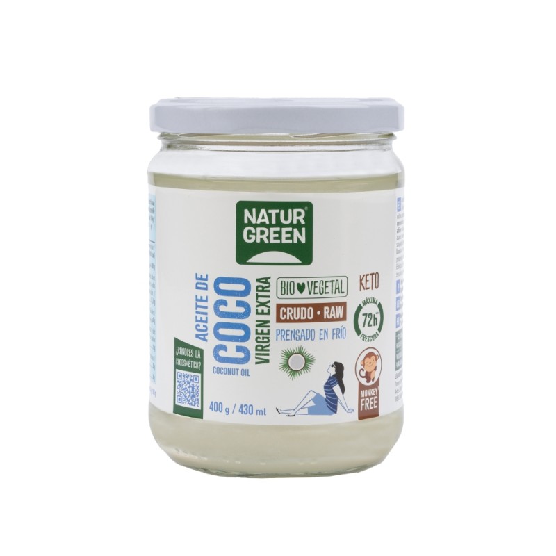 ACEITE COCO VIRGEN TARRO 400GR. NATURGREEN ACEITE COCO VIRGEN TARRO 400GR. NATURGREEN