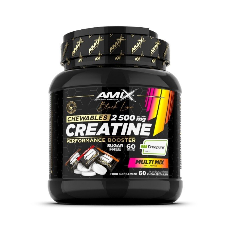 CREATINA CREAPURE BLACK MASTICABLE 60 TABLETAS MULTI-MIX AMIX