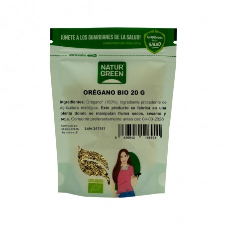 NATURGREEN ESPECIA OREGANO Bio 20g