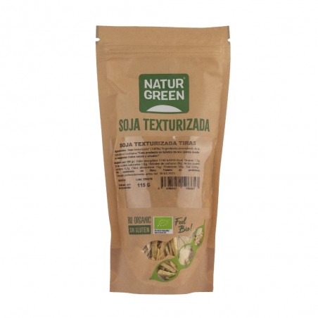 SOJA TEXTURIZADA TIRAS BIO 115G NATURGREEN