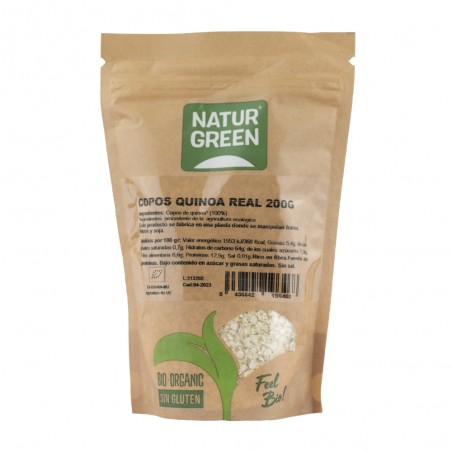 NATURGREEN COPOS DE QUINOA REAL Bio 200g S/GLUTEN