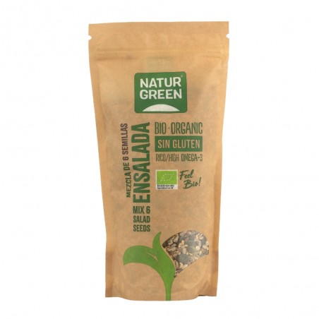 MEZCLA 6 SEMILLAS ENSALADA BIO 450G NATURGREEN