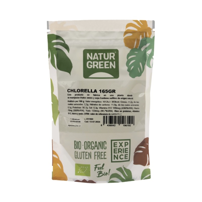EXPERIENCE CHLORELLA DOYPACK 165G NATURGREEN