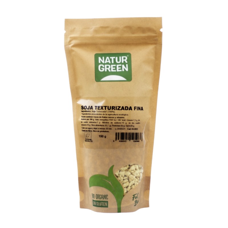 SOJA TEXTURIZADA FINA BIO 150G NATURGREEN SOJA TEXTURIZADA FINA BIO 150G NATURGREEN