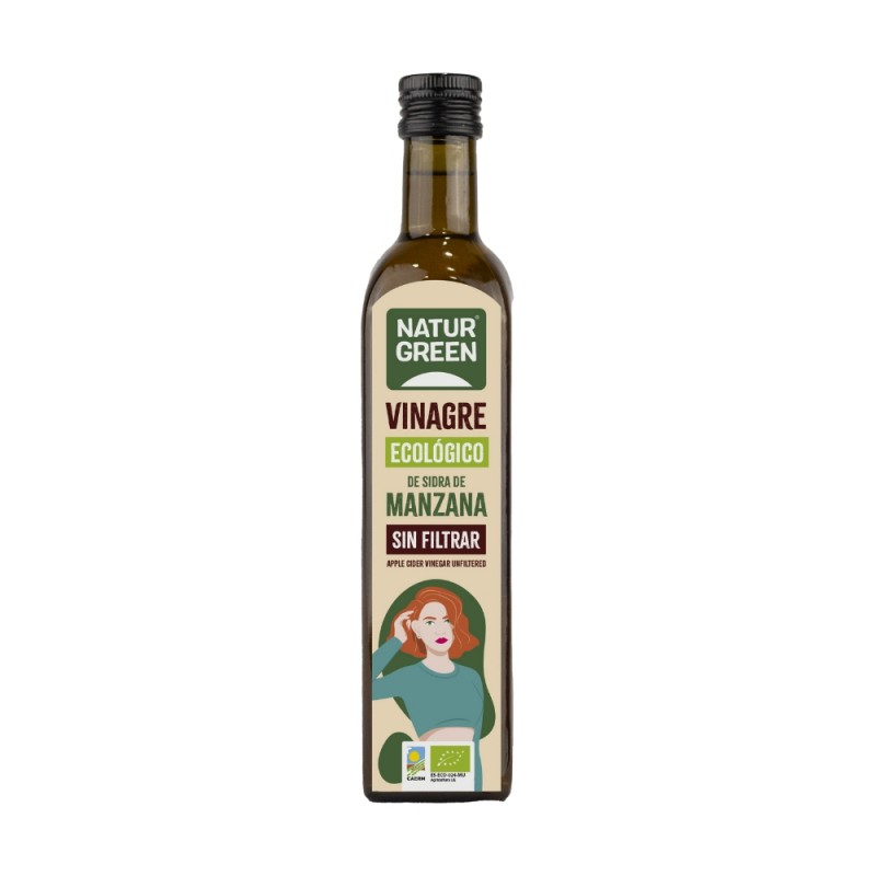 NATURGREEN VINAGRE SIDRA.MANZ.S/ FILTRAR BIO.500ml