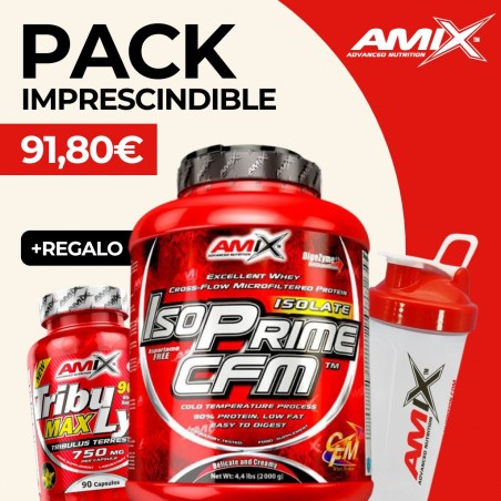 AMIX ISOPRIME CFM ISOLATE 2KG + TRIBULYN 90% 30CAP + BATIDORA CLÁSICA