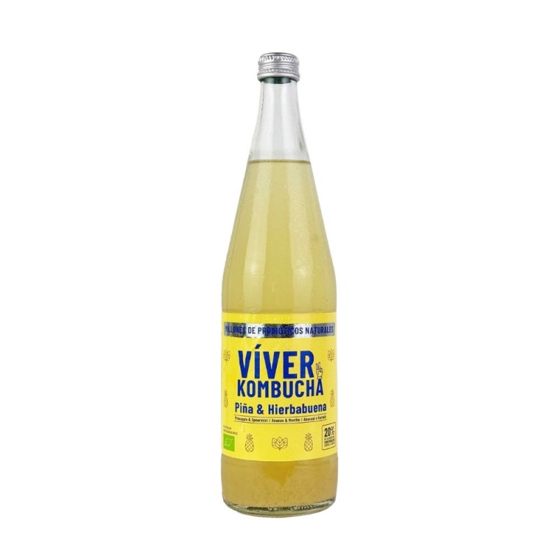 KOMBUCHA PIÑA Y HIERBABUENA 700ML VIVER