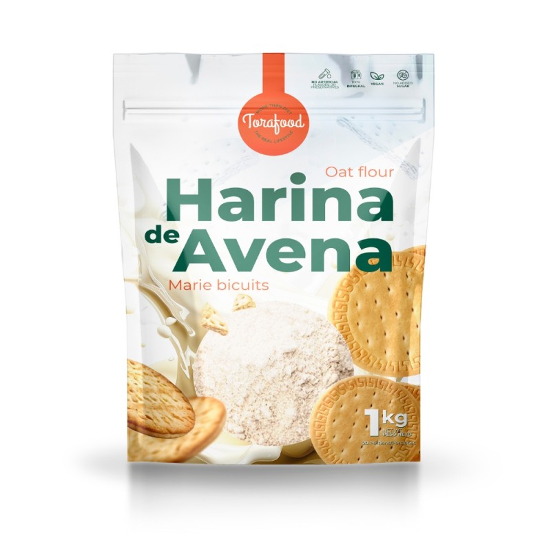 HARINA DE AVENA SABOR GALLETAS MARIA DE 1KG TORAFOOD HARINA DE AVENA SABOR GALLETAS MARIA DE 1KG TORAFOOD
