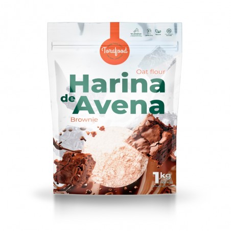 HARINA DE AVENA SABOR BROWNIE DE 1KG TORAFOOD