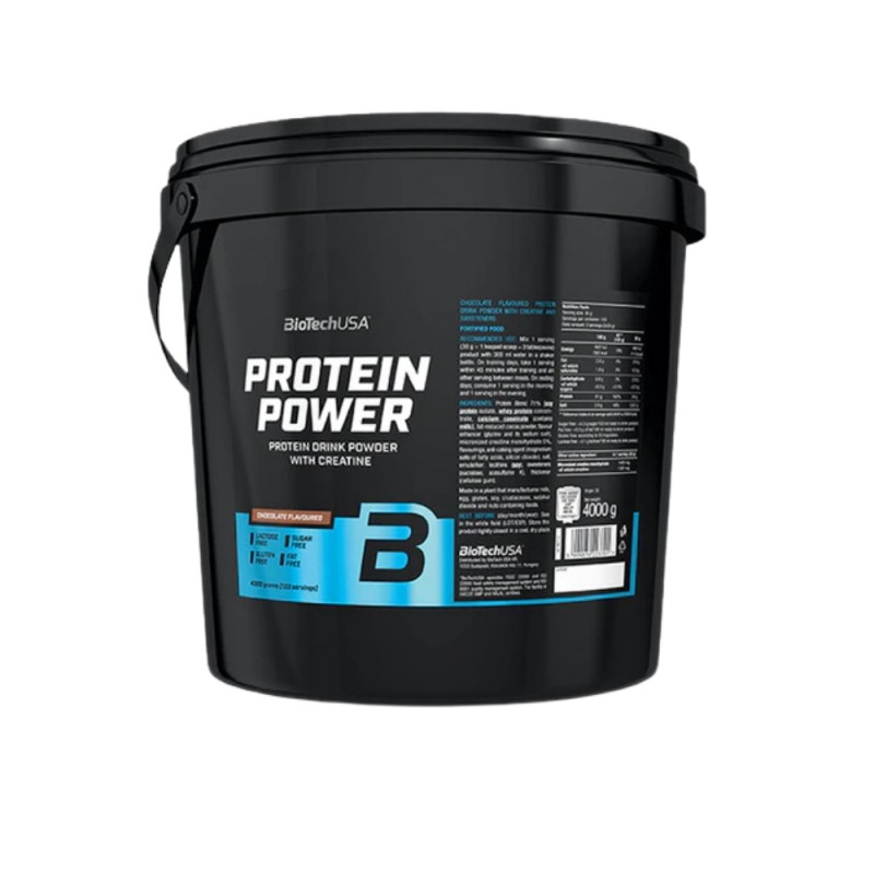 PROTEINA PROTEIN POWER FRESA-PLATANO 4000GR BIOTECHUSA