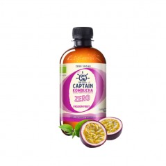 CAPTAIN KOMBUCHA ZERO PASSION FRUIT BIO 400ML