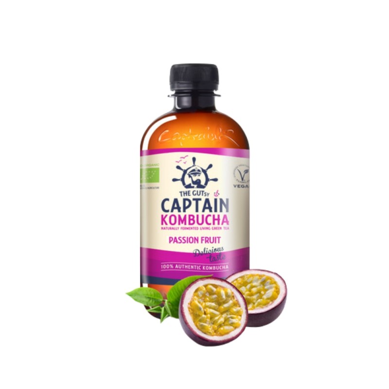 CAPTAIN KOMBUCHA PASSION FRUIT BIO 400ML