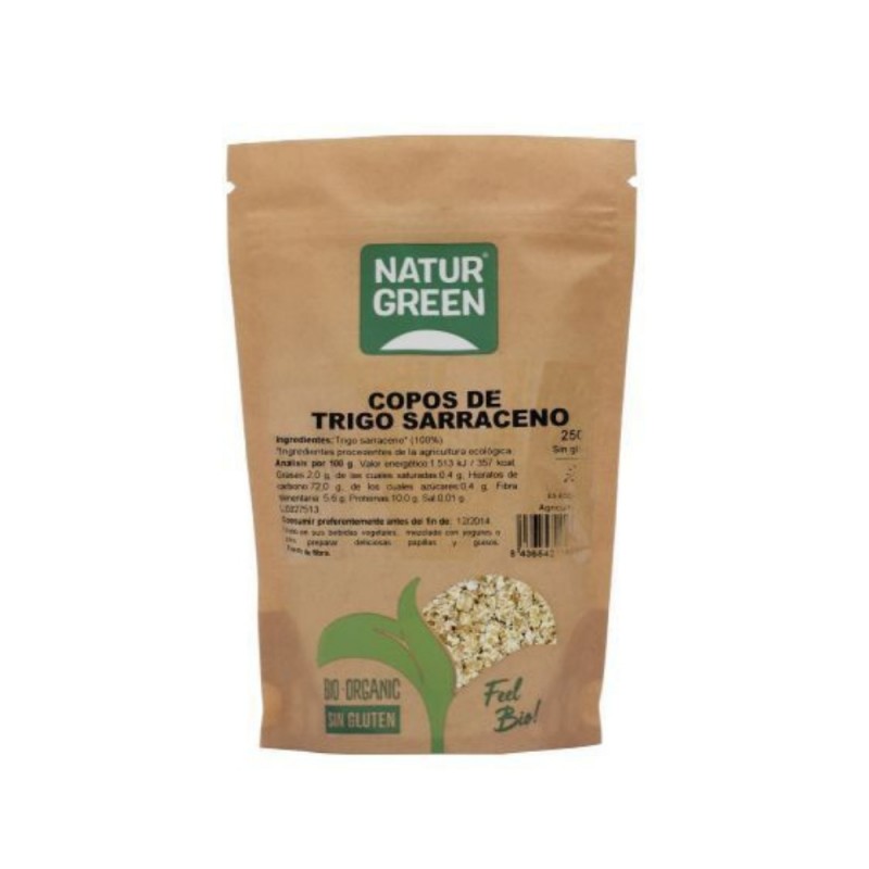 COPOS TRIGO SARRACENO BIO. 250GR NATURGREEN COPOS TRIGO SARRACENO BIO. 250GR NATURGREEN
